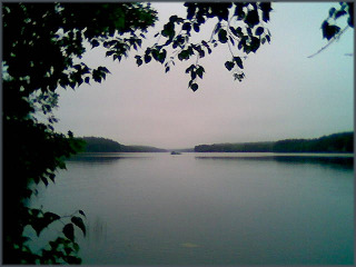 an image of a still lake